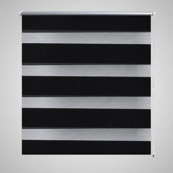 ARDEBO.de - Doppelrollo Seitenzug 80 x 150 cm schwarz