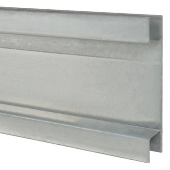 Pfosten für Gabionenzaun Silbern 220 cm Verzinkter Stahl
