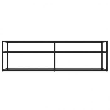 TV-Schrank Schwarz 140x40x40,5 cm Hartglas