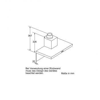 Siemens LC96BBM50 iQ300 EEK: B Wandesse, 90 cm breit, 604 m³/h, Ab-/Umluft, Edelstahl