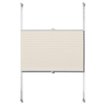 Plissee Faltrollo Rollo Plisseerollo 60x100cm Creme