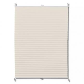 Plissee Faltrollo Rollo Plisseerollo 80x125cm Creme