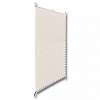 Plissee Faltrollo Rollo Plisseerollo 80x125cm Creme