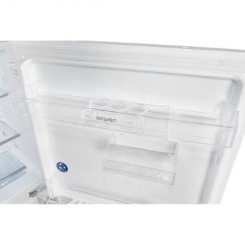 Exquisit UKS140-V-FE-010D Unterbau-Kühlschrank, Nischenhöhe: 82,5 cm, 138L, Festtürtechnik, Schnellkühlen, weiß