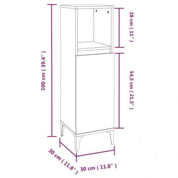 3-tlg. Badmöbel-Set Weiß Holzwerkstoff