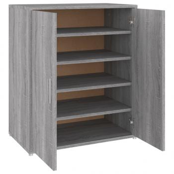 Schuhschrank Grau Sonoma 60x35x70 cm Holzwerkstoff