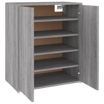 Schuhschrank Grau Sonoma 60x35x70 cm Holzwerkstoff