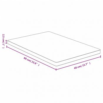 Tischplatte 40x60x2,5 cm Bambus