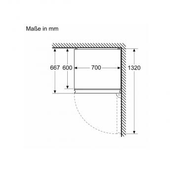 Siemens KG49NXIBF iQ300 Stand Kühl-Gefrierkombination, 70 cm breit, 440 L, noFrost, ecoMode, Touch-Bedienung, antiFingerprint Edelstahl