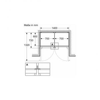 Bosch KGN49VICT Stand Kühl- Gefrierkombination, 70 cm breit, 440L, NoFrost, Multi Airflow, 0 Grad Fach, Schnellkühlen, Schnellgefrieren, Edelstahl mit Antifingerprint