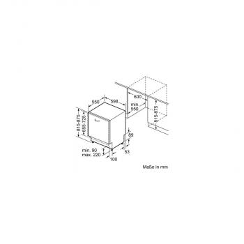 Bosch SMV4EVX15E Serie 4 Vollintegrierter Geschirrspüler, 60 cm breit, 13 Maßgedecke, AquaStop, Home Connect, Oberkorb mit Rackmatic, Besteckschublade