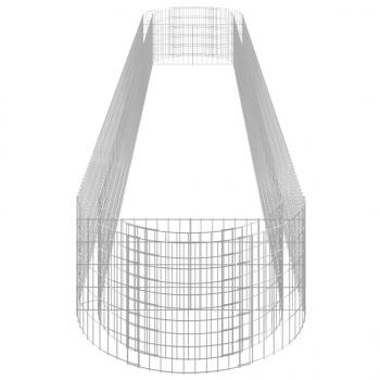 Gabionen-Hochbeet Verzinktes Eisen 600x100x50 cm