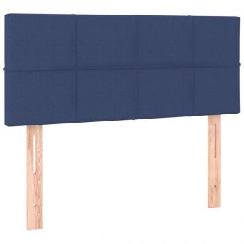 Kopfteil Blau 100x5x78/88 cm Stoff