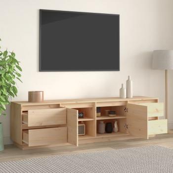 TV-Schrank 176x37x47,5 cm Massivholz Kiefer