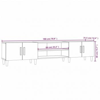 TV-Schrank Sonoma-Eiche 180x31,5x40 cm Holzwerkstoff