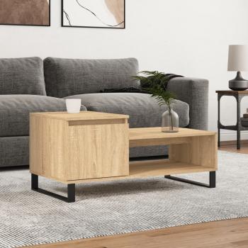 ARDEBO.de - Couchtisch Sonoma-Eiche 100x50x45 cm Holzwerkstoff