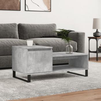 ARDEBO.de - Couchtisch Betongrau 100x50x45 cm Holzwerkstoff