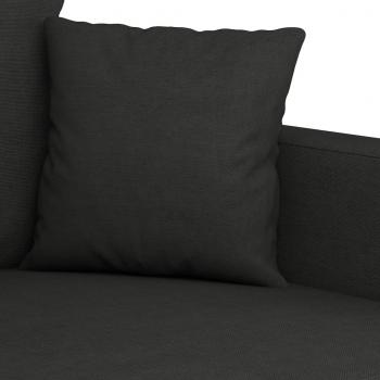 3-Sitzer-Sofa Schwarz 180 cm Stoff