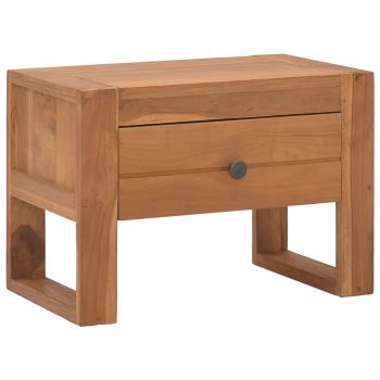 ARDEBO.de - Nachttisch 50x30x35 cm Teak Massivholz