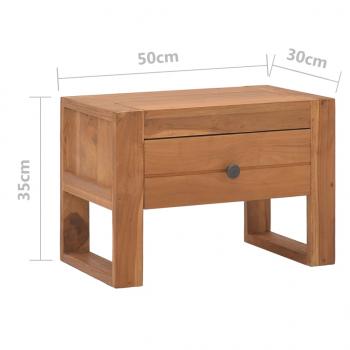 Nachttisch 50x30x35 cm Teak Massivholz