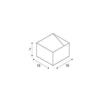 SLV LOGS IN Wandleuchte, LED, 3000K, 300lm, eckig, schwarz/messing, inkl. LED-Treiber (151320)