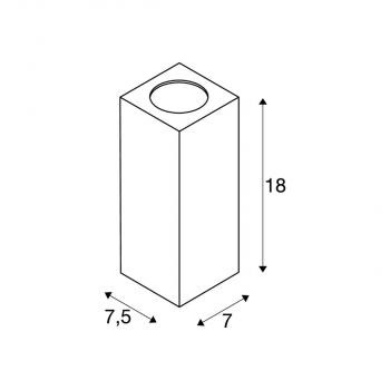 SLV THEO WALL Outdoor Wandleuchte, QPAR51, eckig, anthrazit, max. 35W (229525)