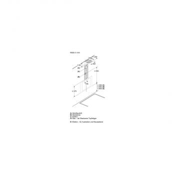 Siemens LC85KDK60 EEK: A Wandesse, 79cm breit, Ab-/Umluft, TouchControl, schwarz