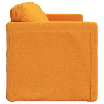 Bodensofa mit Schlaffunktion Dunkelgelb 112x174x55 cm Stoff