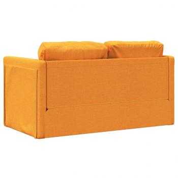 Bodensofa mit Schlaffunktion Dunkelgelb 112x174x55 cm Stoff