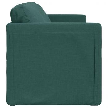 Bodensofa mit Schlaffunktion Dunkelgrün 112x174x55 cm Stoff