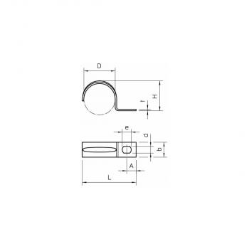 OBO Bettermann 604 25 G Befestigungsschelle, einlappig, 25mm (1003259) (Inhalt: 100 Stk.)