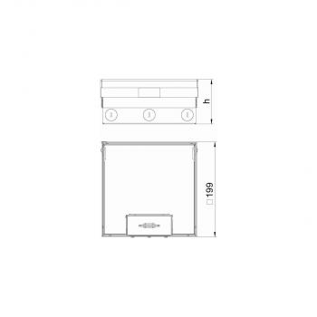 OBO Bettermann UDHOME4 2V Bodentank, komplett leer (7427232)