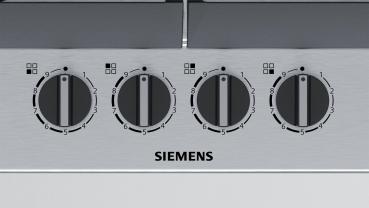 Siemens EC6A5HB90D iQ500 Autarkes Gaskochfeld, 60 cm breit, stepFlame Technology, Edelstahl