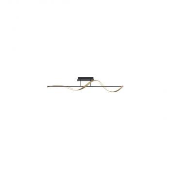 ARDEBO.de Paul Neuhaus Q-SWING LED Deckenleuchte, Smart Home, anthrazit/messing matt (6385-13)