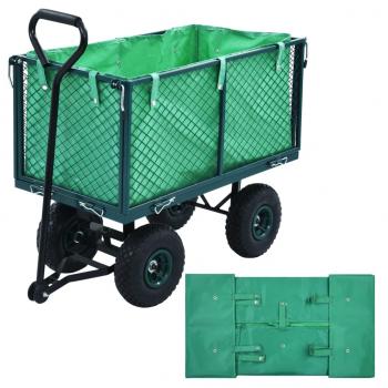 ARDEBO.de - Gartenwagen-Einlage Grün Stoff