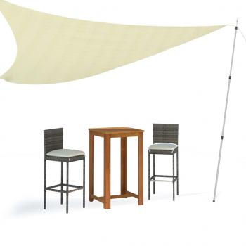 Teleskop-Tarpstangen 102-260 cm 2 Stk. Aluminium