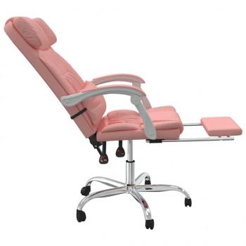 Bürostuhl mit Massagefunktion Rosa Kunstleder