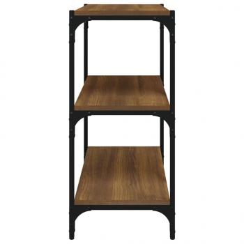 Bücherregal Braun Eichen-Optik 60x33x70,5cm Holzwerkstoff Stahl