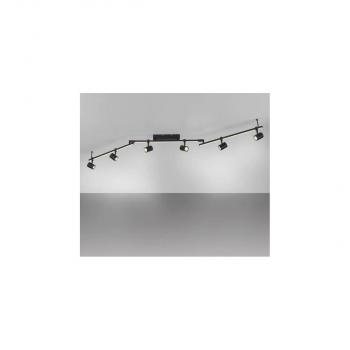 Paul Neuhaus LED Deckenlampe, 6 flammig, mit LED Board, drehbar, Memoryfunktion, schwarz (6526-18)