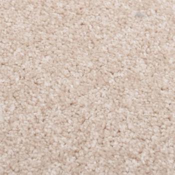 Teppich Kurzflor 140x200 cm Dunkelbeige