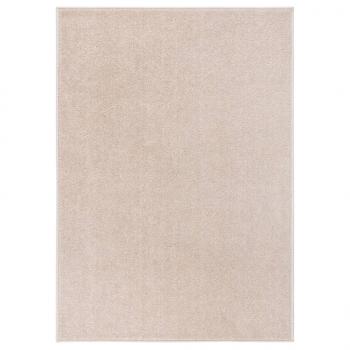 ARDEBO.de - Teppich Kurzflor 240x340 cm Dunkelbeige