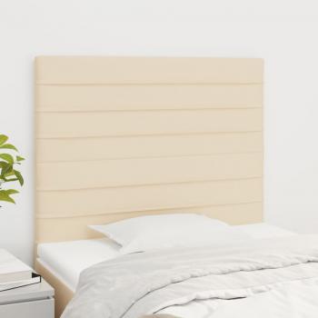 ARDEBO.de - Kopfteile 2 Stk. Creme 80x5x78/88 cm Stoff