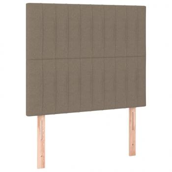 Kopfteile 2 Stk. Taupe 80x5x78/88 cm Stoff