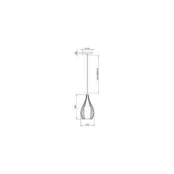 Fabas Luce 3759-40-102 Pendelleuchte, E27, weiß