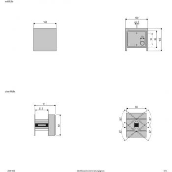 EVN LED Wandanbauleuchte - 2-flammig (up + down) - anthrazit IP54 - 220-240V - 2x3,1W - 3000K - 2x190lm (L54061502)