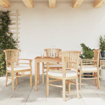 ARDEBO.de - 5-tlg. Garten-Essgruppe Massivholz Teak