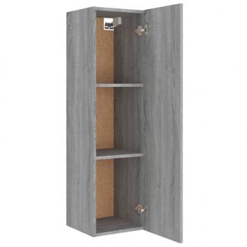 4-tlg. TV-Schrank-Set Grau Sonoma Holzwerkstoff