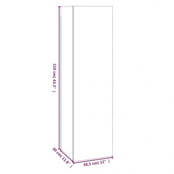 TV-Schränke 4 Stk. Grau Sonoma 30,5x30x110 cm Holzwerkstoff