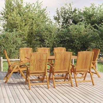 ARDEBO.de - 9-tlg. Garten-Essgruppe Massivholz Teak