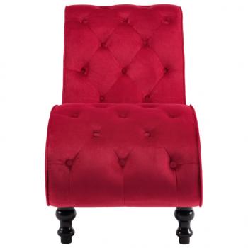 Chaiselongue Rot Samt